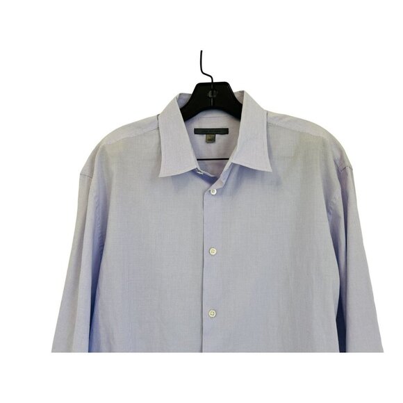 Me's John Varvatos Large Cotton Dress Shirt in Pale Lavender Purple - Picture 4 of 7